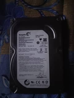 SEAGATE 500GB HARD DRIVE