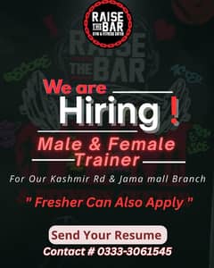 Fitness Trainer (Female & Male)