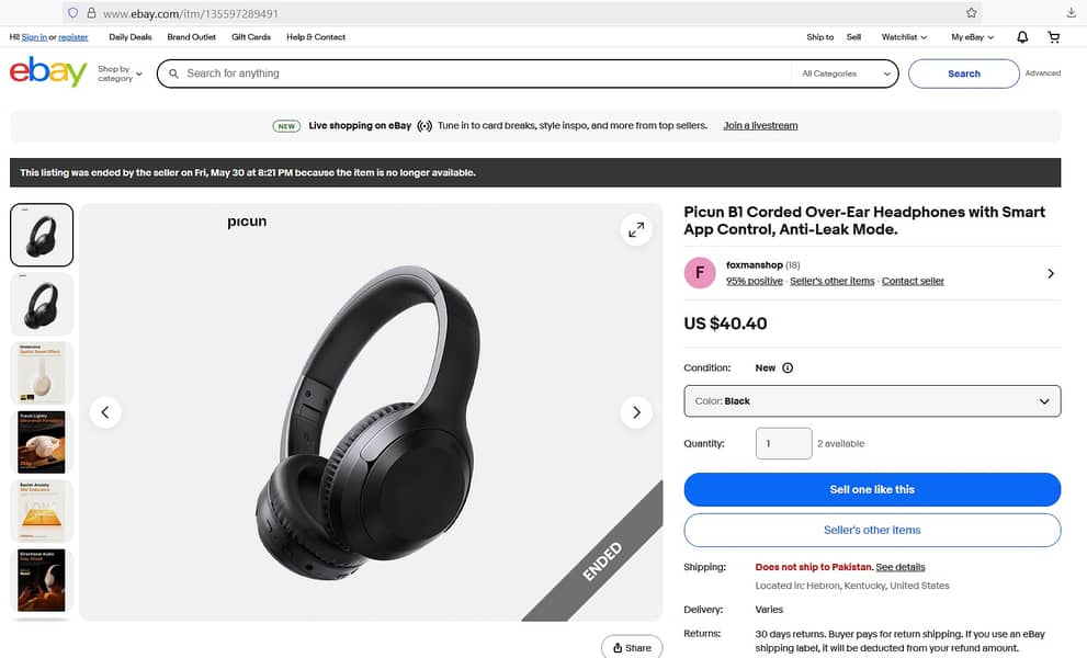 Picun 3D Spatial Audio Bluetooth Over Ear App Support ENC Headset 1