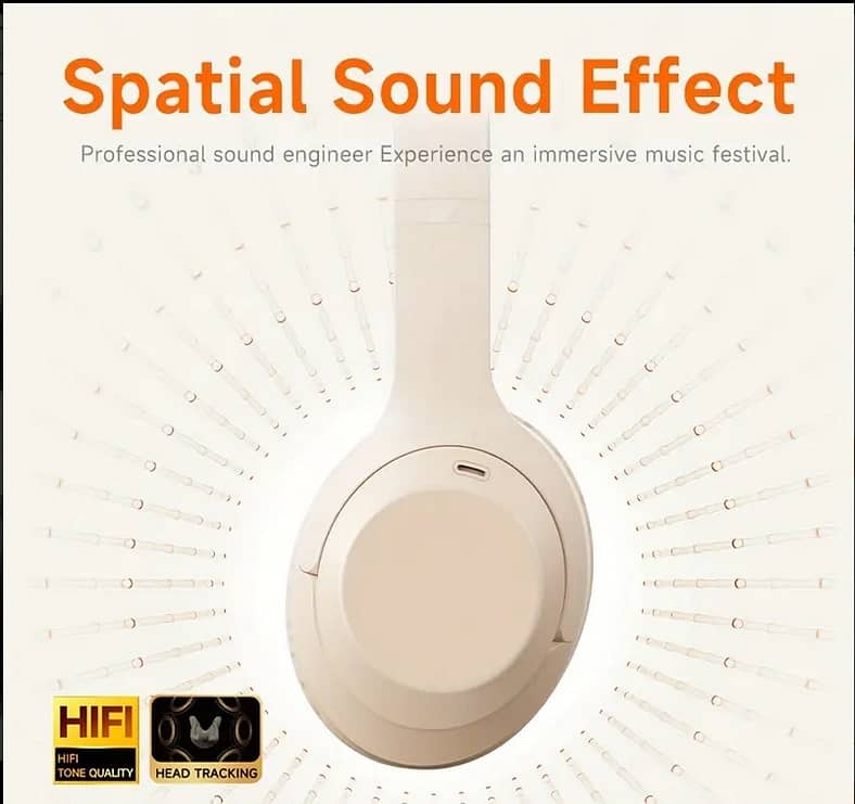 Picun 3D Spatial Audio Bluetooth Over Ear App Support ENC Headset 2