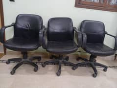 Revolving 3 chairs available