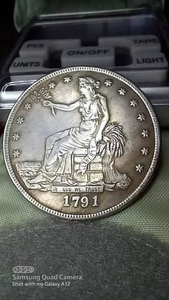 USA 1791 TRADE DOLLAR COIN | OLD COIN | RARE COIN | ANTIQU SILVER COIN