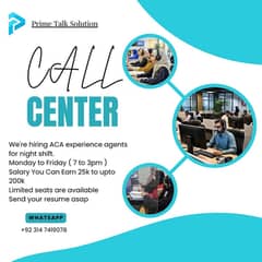 Need Female Staff For Call center