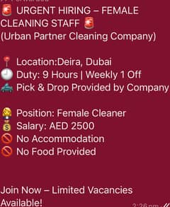 Jobs for UAE for males and female