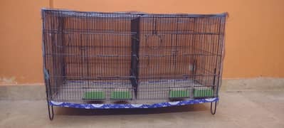 Iron folding 2 portion cage