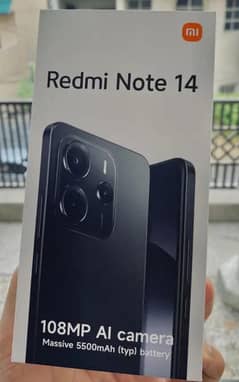 Redmi Note 14, 8+8gb, 128gb complete box new