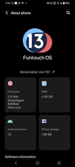 vivo y31 good battery timing exchange possible with good phone