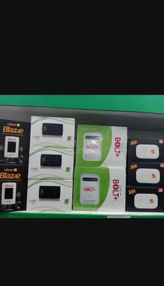 Ptcl eVo Charji Ufone 4G Zong 4G Bolt+ Jazz Super 4G Internet Devices