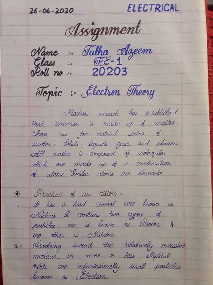 Assignment work, content writing 6