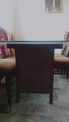 8 Chairs Dining Table pure wood