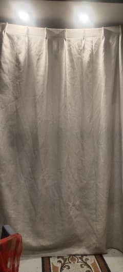 Set of 6 off white curtains