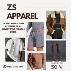 Export Quality Garments / Branded Clothes / Premium Garments