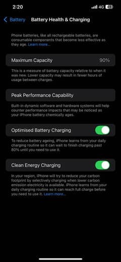 Iphone 12 pro max 128 with 90 battery health