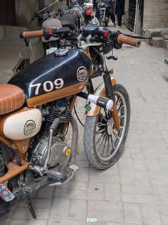 Honda 125 converted into cafe racer