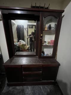 Show case and dressing table for sale