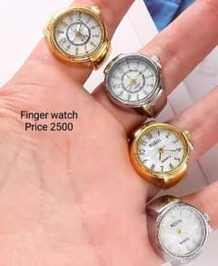Finger watch on trending beautiful men's and women's