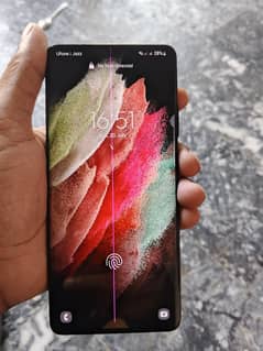 Samsung s21 ultra 12/128 panel me line hai