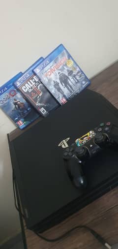 Ps4 pro  for sale   with  6 game   and ps4 pro cooling fan