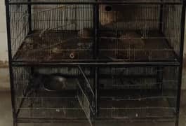 4 portion cage for birds