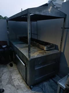 bbq counter size 8.4 feet used