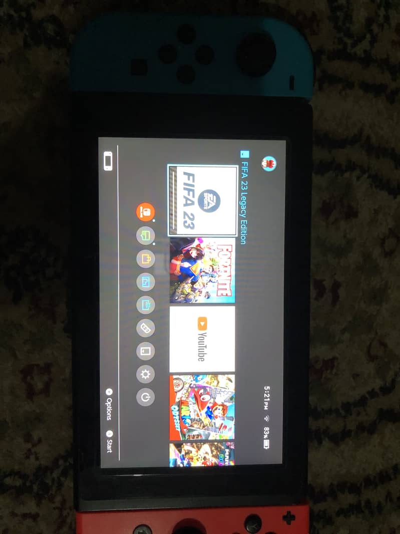 Nintendo switch v2 10/10 condition with additional games and case 2