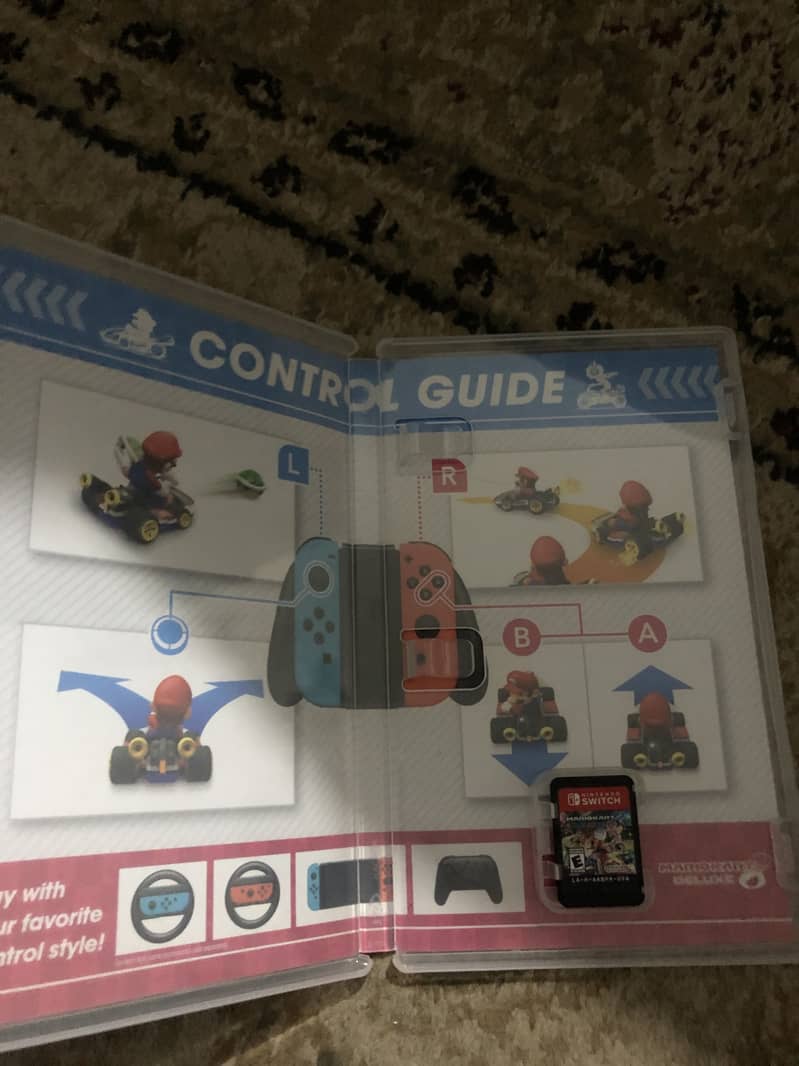 Nintendo switch v2 10/10 condition with additional games and case 5