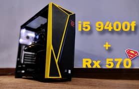 i5 9400f + Rx 570 Gaming Pc