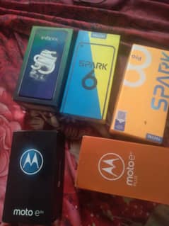 Mobiles boxes tecno spark 8pro or bhi bhot