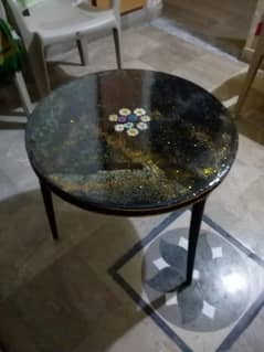resin hand made coffee table