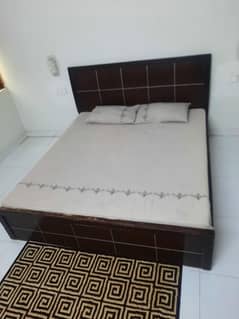king size bed, mattress with dresser sold seperately
