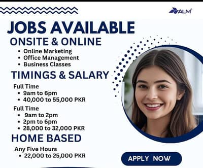 OFFICE WORK AND ONLINE WORK AVAILABLE FOR MALE AND FEMALES