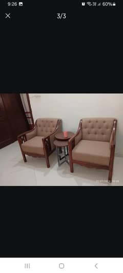 2 seater sofa with chair