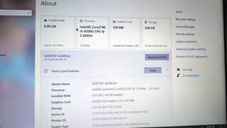 HP probook 620  i5 6th gen 8gb 256 gb ssd nvme2