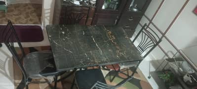 Dining table with 4 Dining chairs
