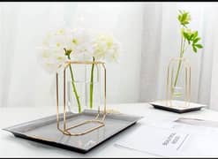 vase metal plant holder flowers