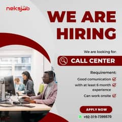 We are hiring experienceable  agent CSR