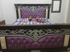 bed with side tables