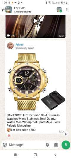 original Navi Force Luxury  Brand watch new