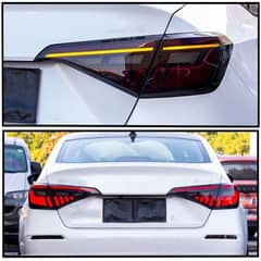 Civic 2025 audi style smoke back lights