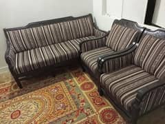wooden sofa