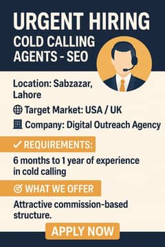 Hiring Cold Calling Agents – SEO, Web Design & Social Media Campaigns