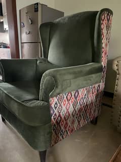 2x sofas velvet