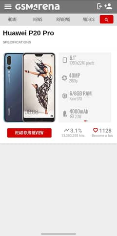 Huawei P 20 Pro (Gaming Phone)