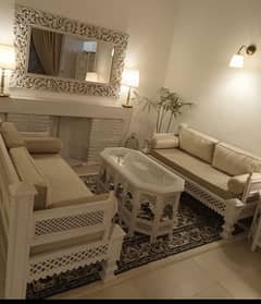 sheesham wood sofa/ side tables/ center table