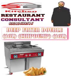 Fast Food setUp Fryer commercial single Double Pizza oven Hot Plat