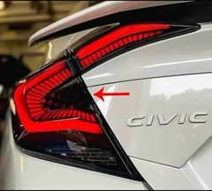 Civic x Snake tail lights back light