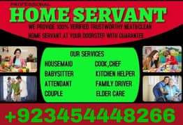 PROPORTIONAL MAIDS COOK DRIVER ATTENDANT COUPLE ETC