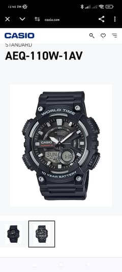 Original Casio Gshock AEQ-110W-1AV model Watch