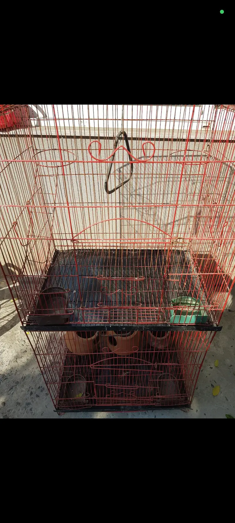 cage for parrots 2 level