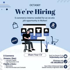 Free E commerce internship, Amazon, Ebay, Noon, UK and UAE